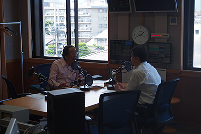 音田総院長ラジオ収録風景1