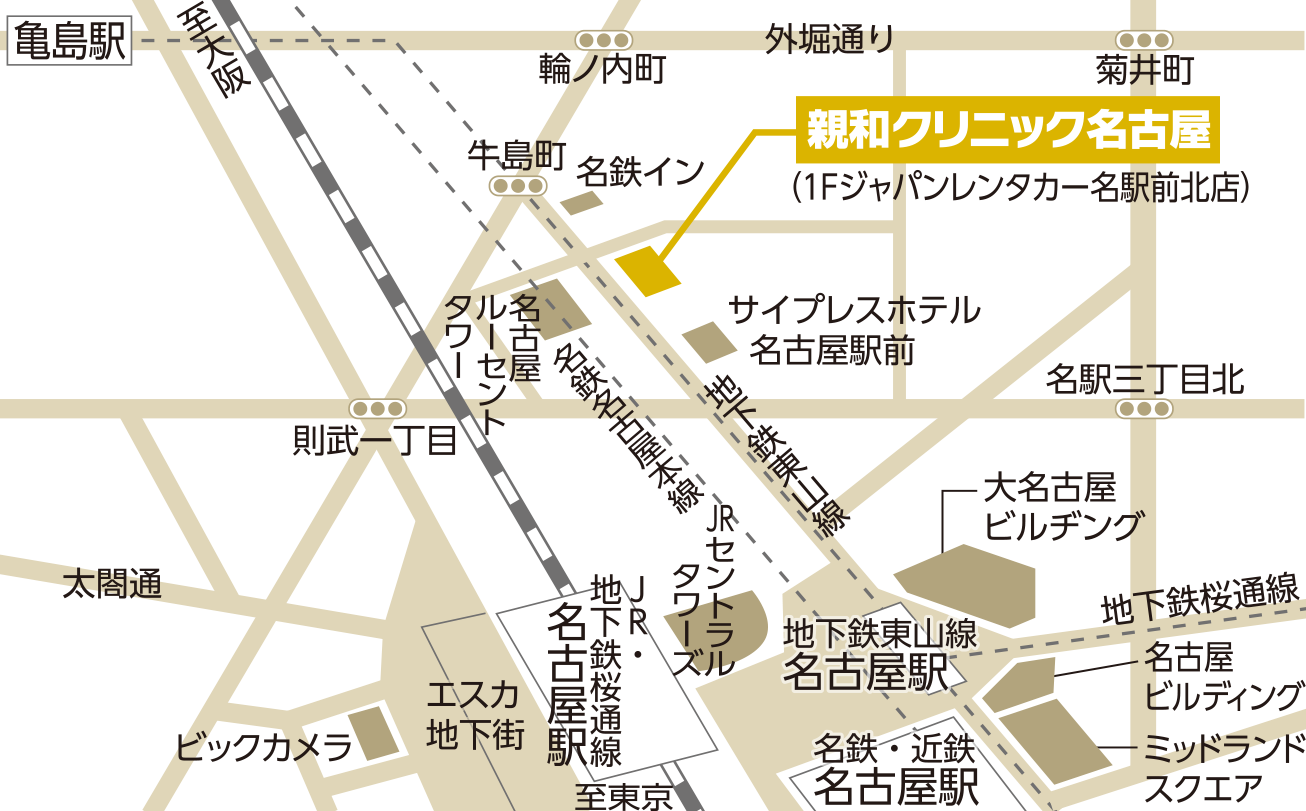 名古屋院の地図