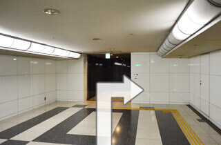地下鉄四つ橋線西梅田駅南改札口からの道順6